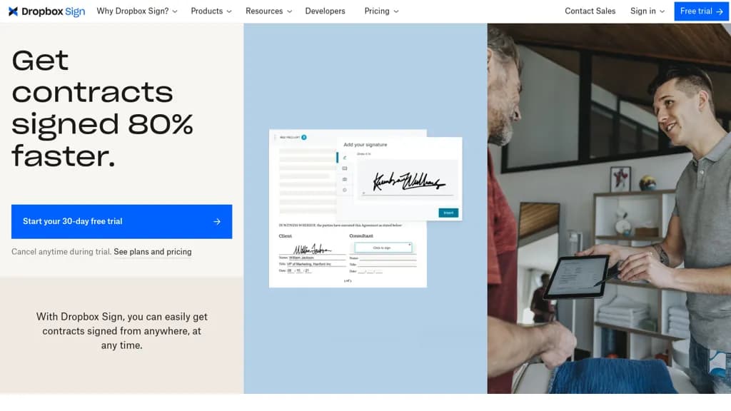 Dropbox Sign screenshot 1