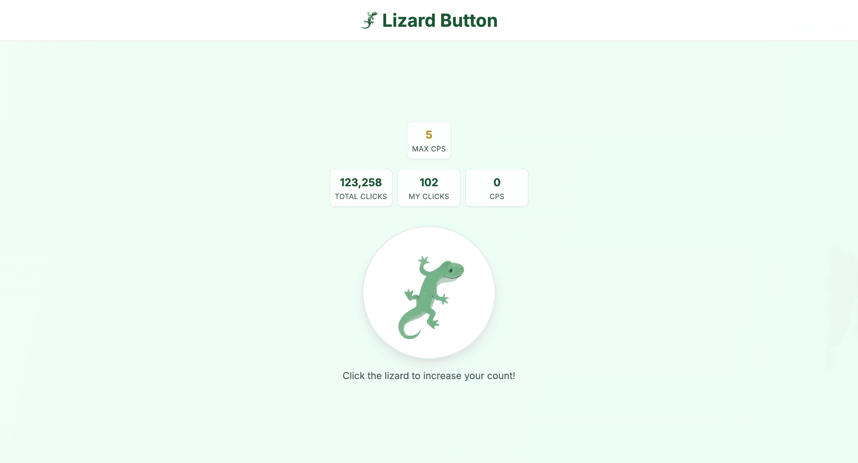 🦎 Lizard Button screenshot 1