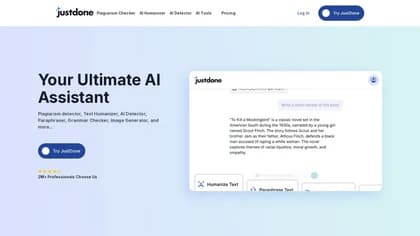 JustDone AI screenshot 1