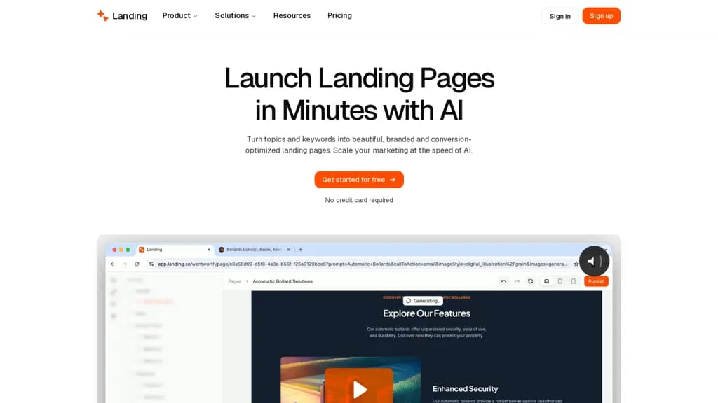 Landing.so screenshot 1