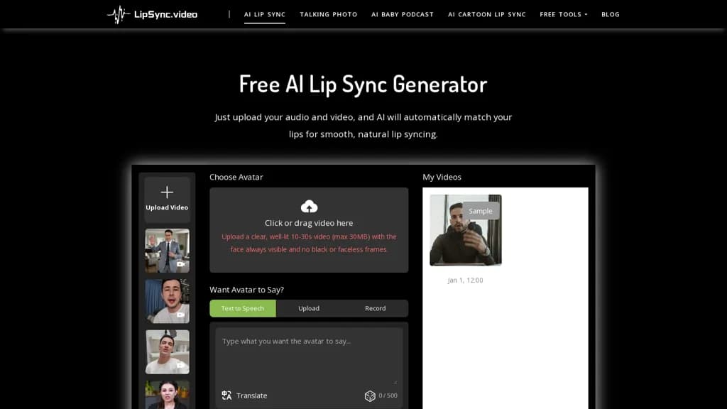 LipSync Video Creator screenshot 1