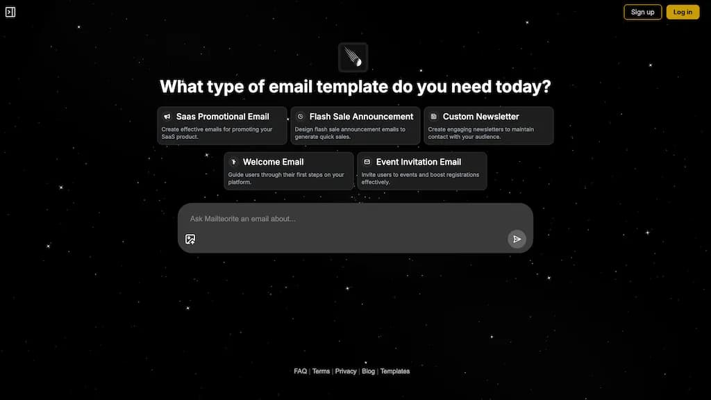 Mailteorite screenshot 1