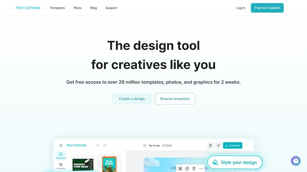 MiriCanvas screenshot 1
