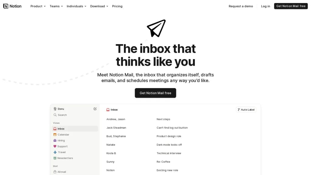 Notion Mail screenshot 1