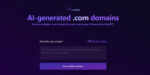 Onlycoms.com screenshot 1