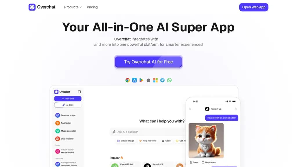 Overchat screenshot 1