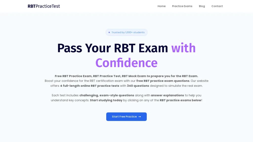 RBT Practice Test screenshot 1