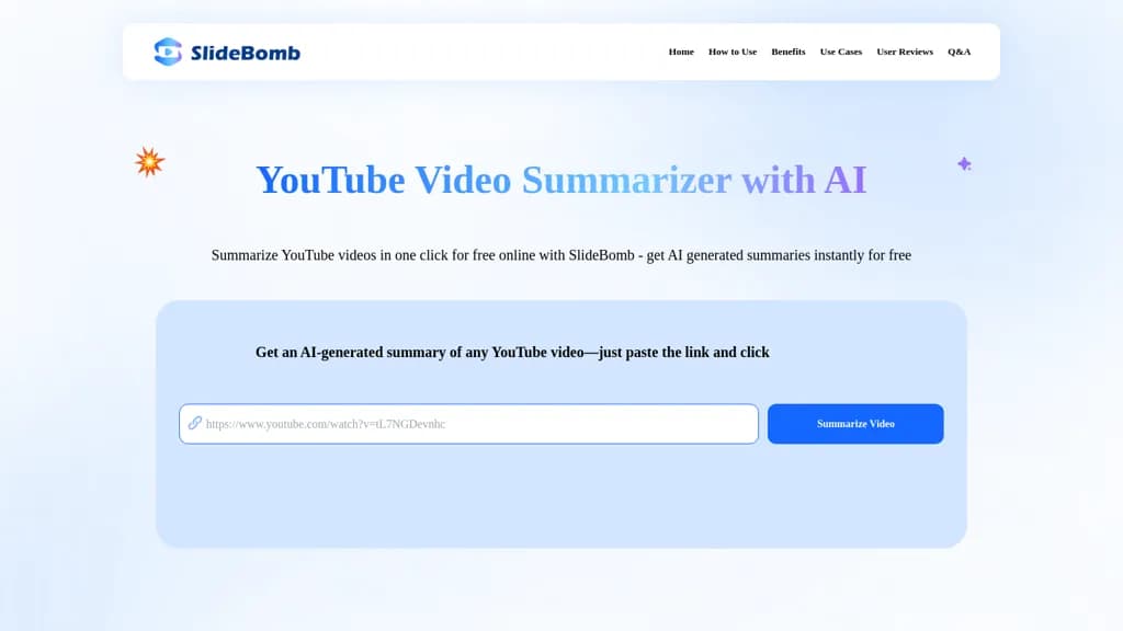 YouTube Video Summarizer screenshot 1
