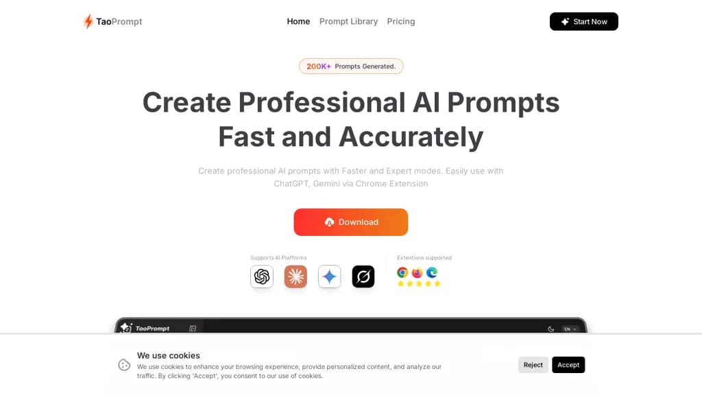 TaoPrompt screenshot 1