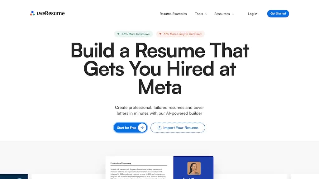 UseResume AI screenshot 1