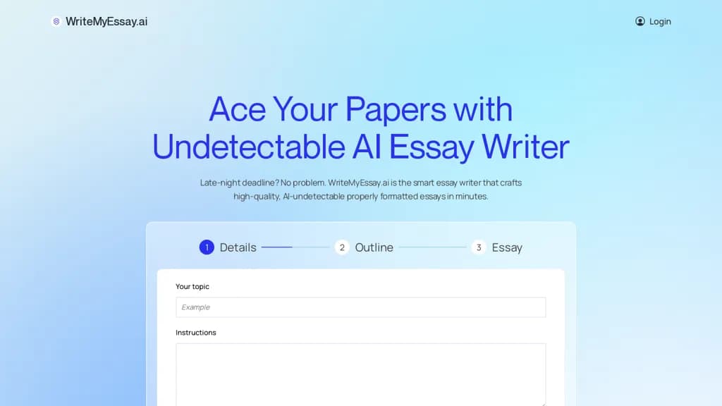 WriteMyEssay.ai screenshot 1