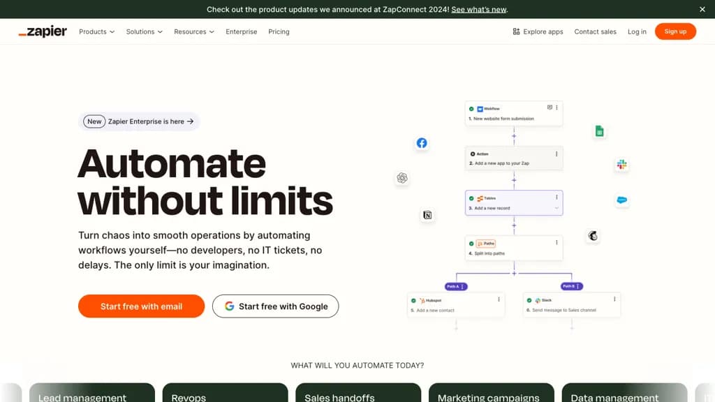 Zapier screenshot 1