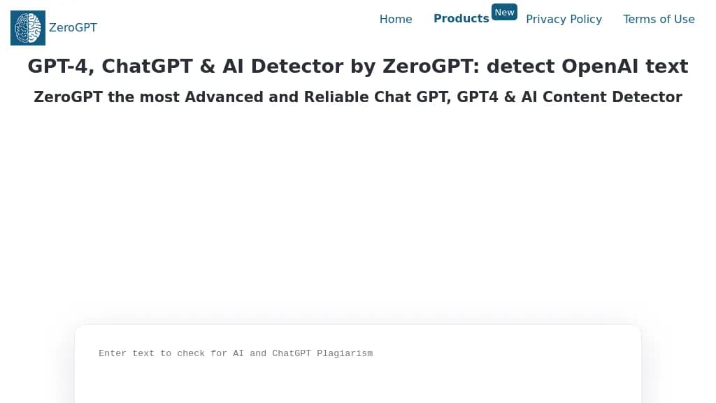 ZeroGPT screenshot 1