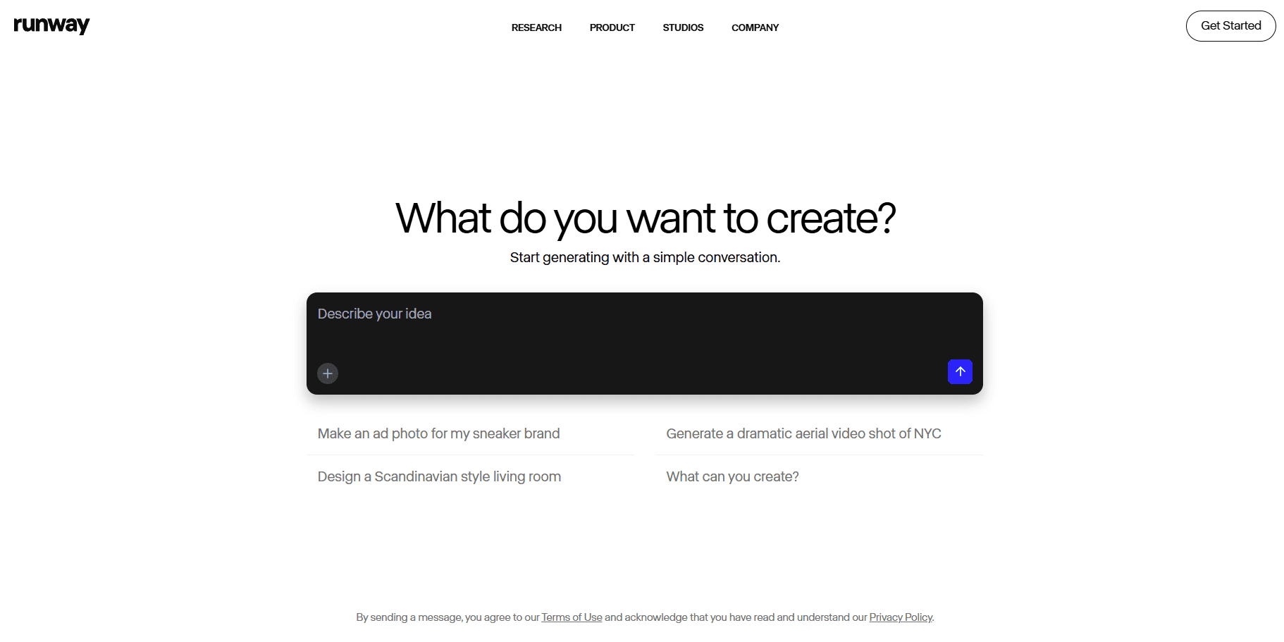 Runway Creativity Suite screenshot 1